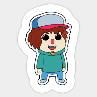 Dustin Cute Face Sticker